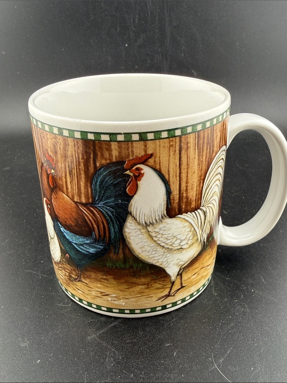 Sakura On the Farm David Carter Brown Collection Roosters Coffee Cup Mug
